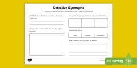 Dictionary Detective Worksheet (teacher made) - Twinkl