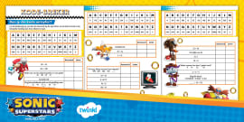 FREE! - 😊 Sonic - Emoji Wiskunde Aktiwiteit (9-11)