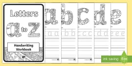 nsw foundation handwriting practice sheets teacher made