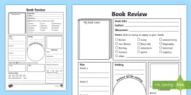 format for writing a book report