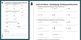 👉 Laws Of Indices Poster | KS4 Maths | Beyond - Twinkl