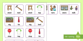 Minimal Pairs ‘b’ And ‘v’ Dominoes (teacher Made)