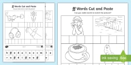 'll' Sound Cut and Stick Worksheet (teacher made) - Twinkl
