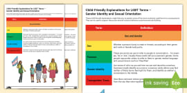 An LGBT Glossary of Terms (teacher made) - Twinkl