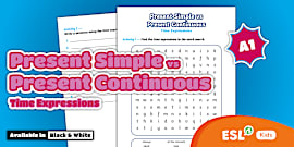 ESL Simple vs Continuous Game for Kids