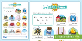 Karta tat-Taħriġ: L-Artiklu (teacher made) - Twinkl