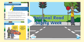 Staying Safe Around Traffic PowerPoint (Teacher-Made)