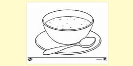 Free Bowl Of Porridge Colouring Page Colouring Sheets