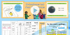 PlanIt Y4 Term 1A W5: Homophones And Near Homophones Spelling Pack