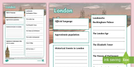 London Landmarks Fact File Template (teacher Made) - Twinkl