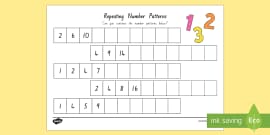 KS1 - Primary Resources - Number Patterns Worksheet