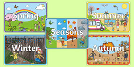 Seasons and months презентация 3 класс