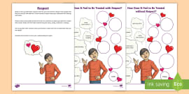 ways to show respect worksheet