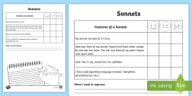 Writing a Shakespearean Sonnet Lesson Pack Shakespeare Writing a Shakespearean Sonnet Lesson Pack Shakespeare