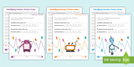 KS1 - Primary Resources - Number Patterns Worksheet - Twinkl