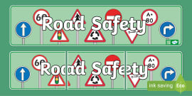 Road Safety Display Banner - Twinkl South Africa - Twinkl