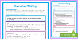 Procedural Writing PowerPoint (teacher made) - Twinkl