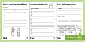 Rights And Responsibilities Lesson Pack (Teacher-Made)