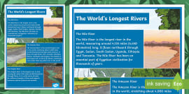 World Rivers Facts - KS2 Display Posters (teacher made)