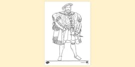 FREE! - King Henry VIII Colouring Sheet | Colouring Pages