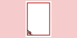 FREE! - Simple Blank Athlete Running Page Border | Page Borders