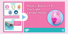 Homemade Mother's Day Gifts  Plastic Bottle Candle Holder