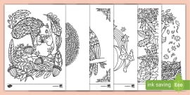 Autumn Coloring Sheets (Teacher-Made) - Twinkl