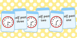 o clock and half past telling time worksheets ks1