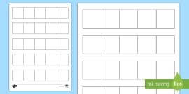 Blank Ten Frame Worksheet - Maths Resource - Twinkl