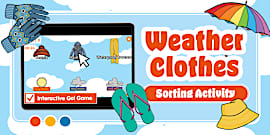 ESL Weather Press the Button Game [Kids, A1]