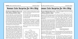 KS2 Newspaper Report Differentiated Prompts and Activity ...