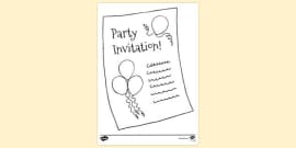 FREE! - Party Blower Colouring Sheet - Colouring Sheets