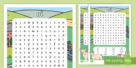 Ear Digraph Differentiated Word Search | Trigraph Word List