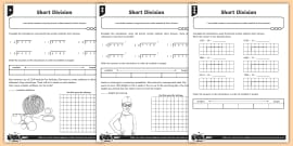 bus stop method division of 3 digit numbers worksheet