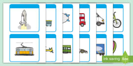 FREE! - Transport Word Cards (teacher made) - Twinkl