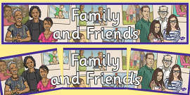 FREE! - 👉 My Family Display Banner (teacher made)