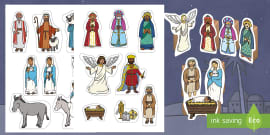 nativity scene characters cut out