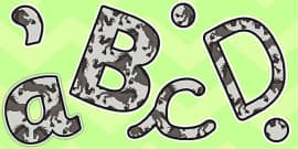 Black Beauty Display Lettering (teacher made)