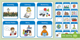 Visual Time Table Choice Boards (teacher made) - Twinkl