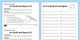A Diary From Space Worksheet / Worksheet, worksheet