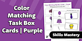 Color Matching Task Box Pack