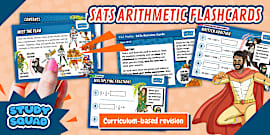 Twinkl Study Squad KS2 SATs Revision Flashcards Taster Pack