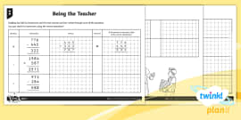 PlanIt Maths Y4 Number and Place Value The Wizard's Cloak Home Learning ...