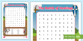 Battle of Hastings Cut and Stick Timeline Activity - Twinkl