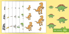 Los dinosaurios tarjetas de fonemas - vocales - Los dinosaurios, proyecto
