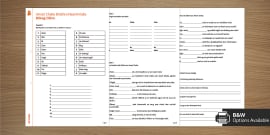 Briathra Neamhrialta Aimsir Caite Worksheet Gaeilge - Twinkl