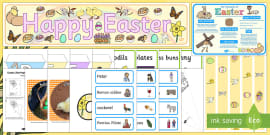 The Easter Story Discover and Learn Display Pack - Twinkl