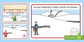 Word Mat to Support Teaching on The Jolly Christmas Postman