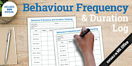 Behaviour Diary Template | Behaviour Log Book | Twinkl