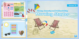 Year 4 Maths Summer Morning Starter PowerPoint 1 - Twinkl